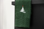 ręcznik świąteczny choinka butelkowa zieleń.jpg