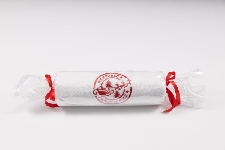 ręcznik świąteczny znaczek pocztowy w celofanie.jpg