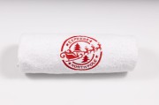 Duży świąteczny ręcznik kąpielowy 70x140 cm z haftem znaczka pocztowego North Pole