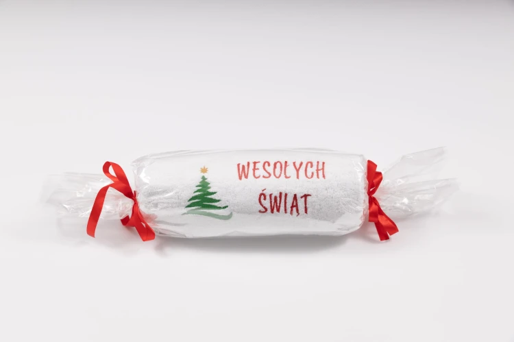 ręcznik świąteczny choinka w celofanie.jpg
