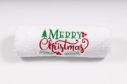Duży świąteczny ręcznik kąpielowy 70x140 cm z haftem Merry Christmas