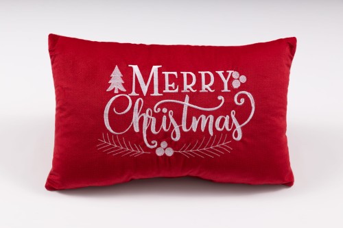 poduszka świąteczna  Merry Christmas czerwona.jpg