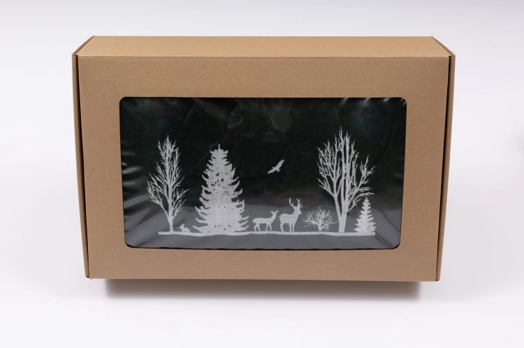 poduszka zimowy krajobraz butelkowa zieleń.jpg