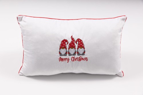 poduszka świąteczna  krasnale biała.jpg