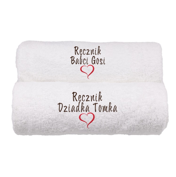 komplet ręczników Babci i Dziadka białe.jpg