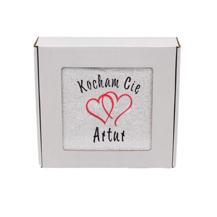 Ręcznik na Walentynki