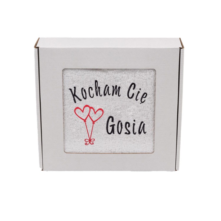 Ręcznik na Walentynki