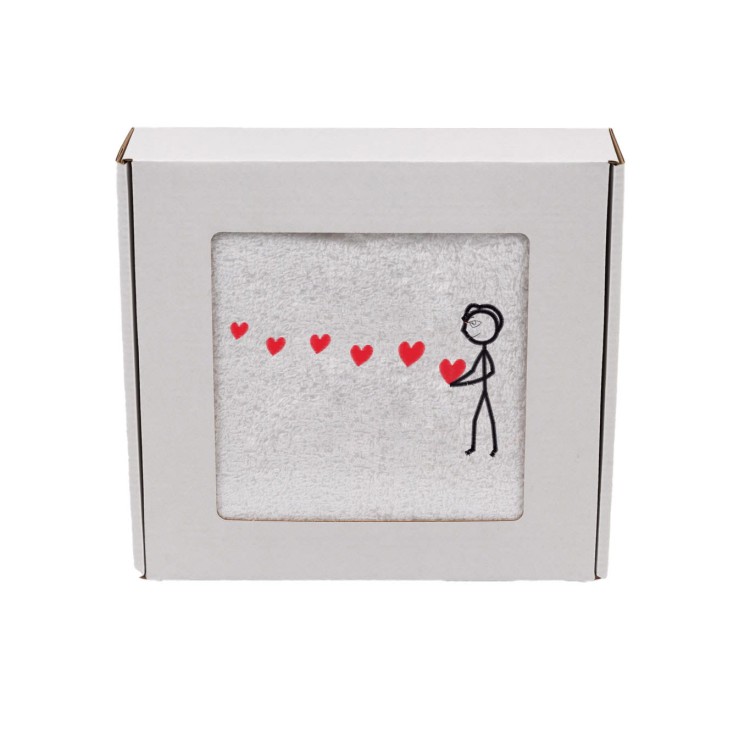 Ręcznik na Walentynki