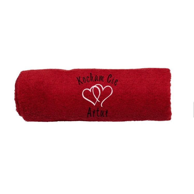 Ręcznik na Walentynki