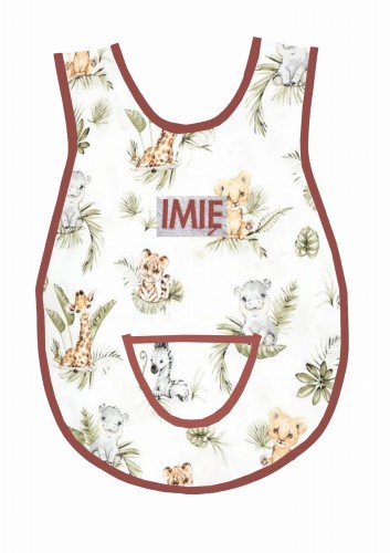 fartuszek bajkowe safari wz 1641 brązowa lamówka.jpg