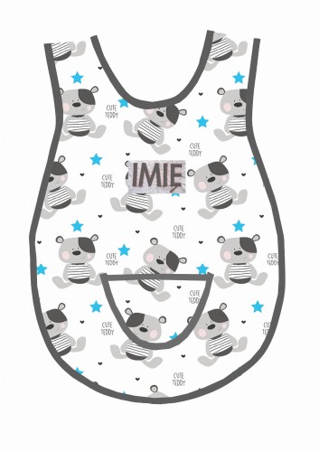 fartuszek misiu z niebieską gwiazdką szara lamówka.jpg