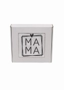 Ręcznik z personalizowanym haftem na Dzień Mamy biały, bawełna frotte 500 g,  zapakowany na prezent w pudełko z okienkiem