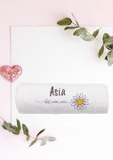 Ręcznik z personalizowanym haftem na Dzień Mamy biały