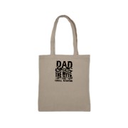 Naturalna torba bawełniana z haftem "Dad the man, the myth, the grillmaster"