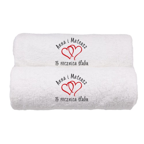 Ręcznik z haftem na rocznicę ślubu.jpg