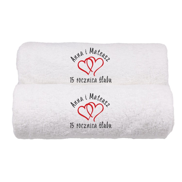 Ręcznik z haftem na rocznicę ślubu.jpg