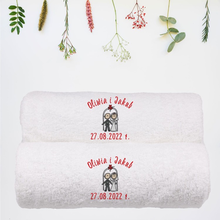 Komplet ręczników z haftem na ślub.jpg