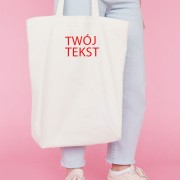 Torba z dowolnym tekstem pełna personalizacja
