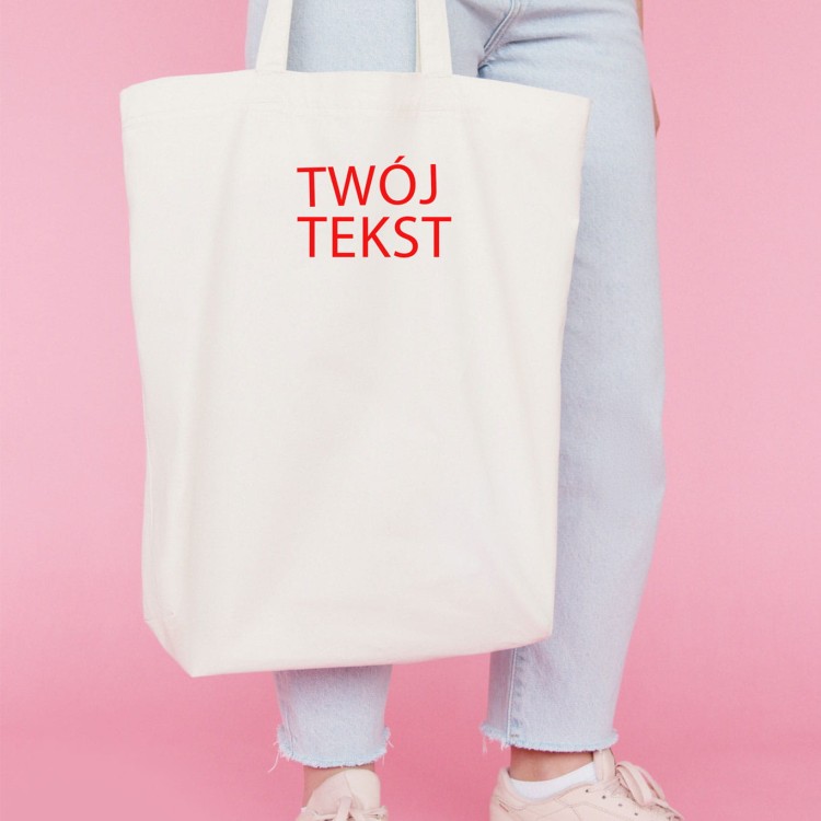 Torba z dowolnym tekstem pełna personalizacja
