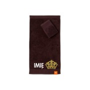 Ręcznik do przedszkola z haftem korony i imieniem dziecka, bawełna premium 500g.