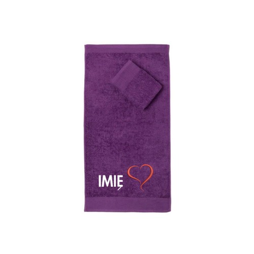 Ręcznik do przedszkola z haftem serce