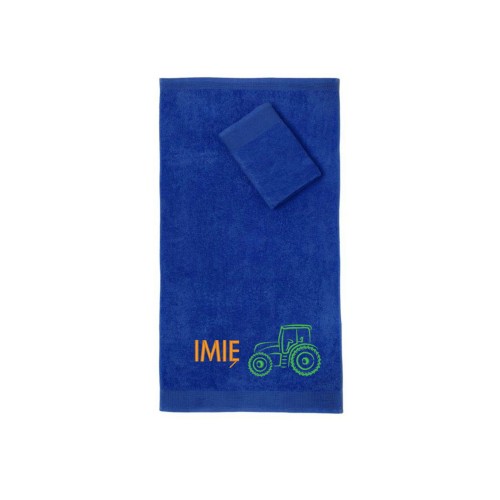 Ręcznik do przedszkola z haftem traktor