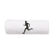 Ręcznik z haftem biegacz