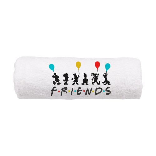 Personalizowany ręcznik z haftem dla przyjaciółki z haftem " Friends" .