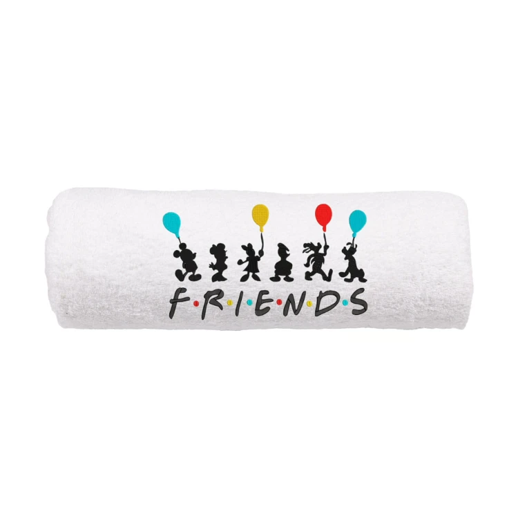 Personalizowany ręcznik z haftem dla przyjaciółki z haftem " Friends" .