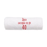 Ręcznik haftem na urodziny