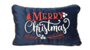 Poduszka świąteczna granatowa merry  christmas