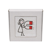 ręcznik z haftem dziewczynka z magnesem