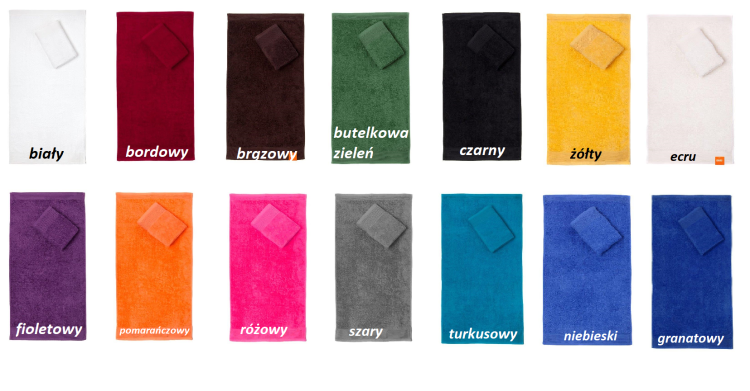 kolory ręczników