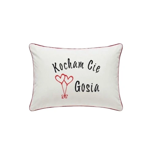 poduszka kocham Cie i baloniki