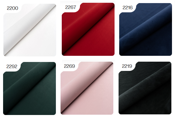 kolory poduszek welur