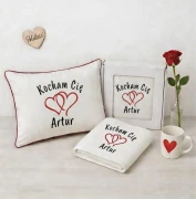 poduszka i ręcznik kocham Cię