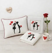 poduszka i ręcznik zakochana para