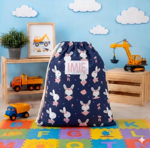 Worek do przedszkola króliczki