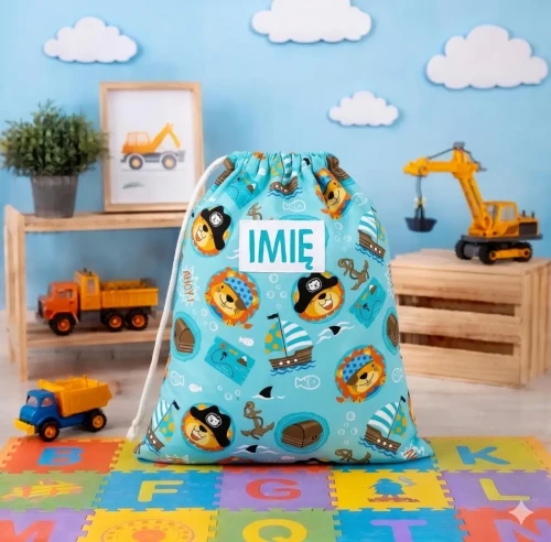 Worek do przedszkola miś pirat